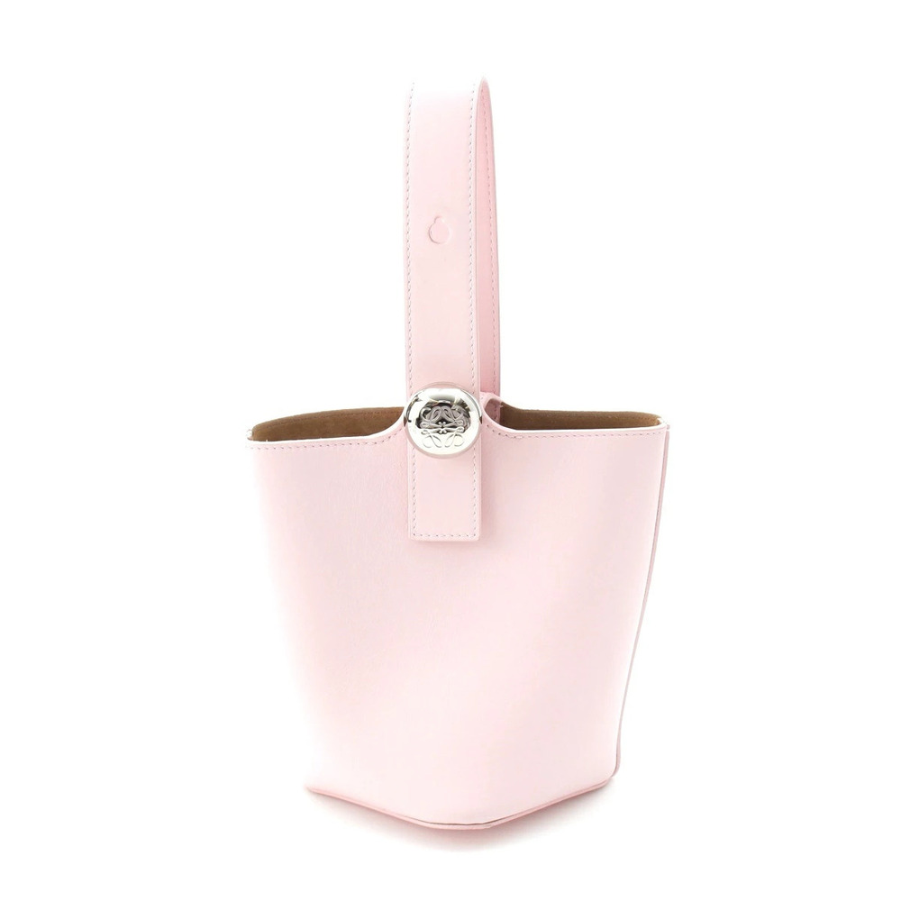 Loewe Pebble Leather Bucket Handbag Pink